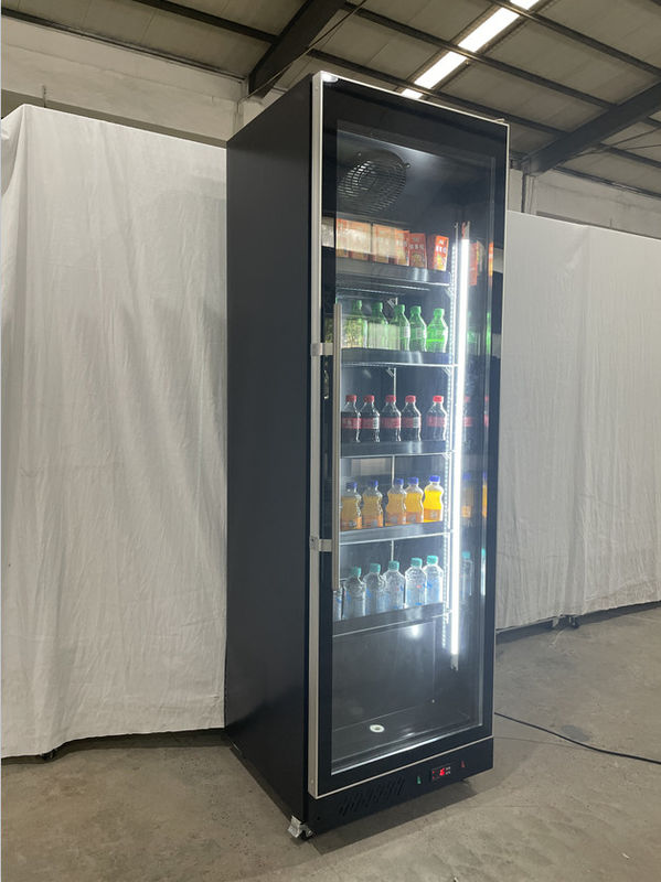 560L Comercial Single Luxury Glass Door Beverage Display Cabinet Unidad de refrigeración del supermercado Unidad de refrigeración del refrigerador del refrigerador de aire