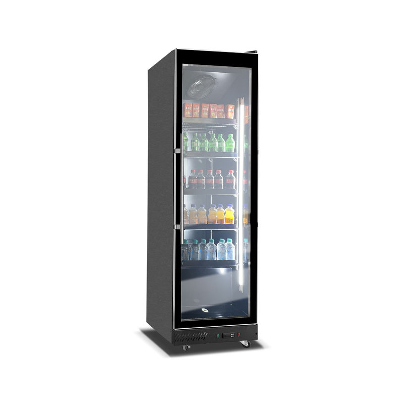 560L Comercial Single Luxury Glass Door Beverage Display Cabinet Unidad de refrigeración del supermercado Unidad de refrigeración del refrigerador del refrigerador de aire