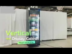 Vitrina de exhibición de vidrio